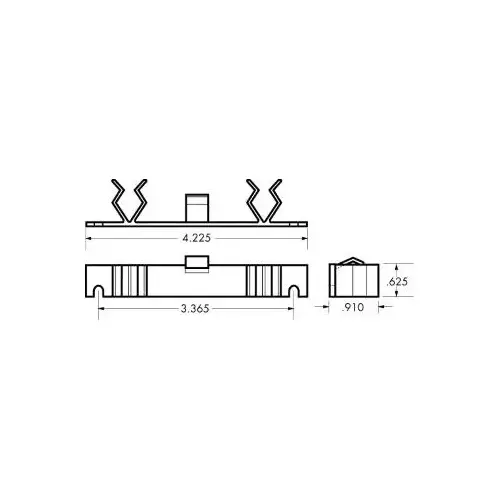 False Front Clip For 4-1/2" Opening