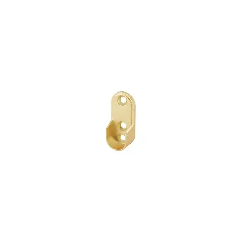 CLOSET ROD FLANGE OVAL W/3-HOLES CHR CLOSET ROD FLANGE OVAL W/3-HOLES CHR
