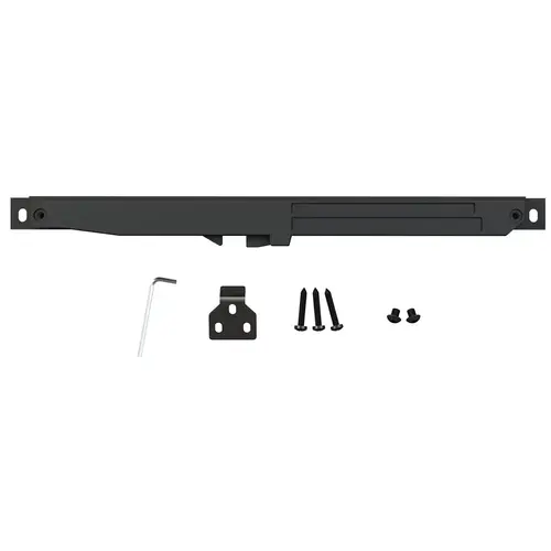 13-3/8" Flat Rail Barn Door Hardware Kit with Soft-Close, Oil-Rubbed Bronze Finish 13-3/8" Flat Rail Barn Door Hardware Kit with Soft-Close, Oil-Rubbed Bronze Finish
