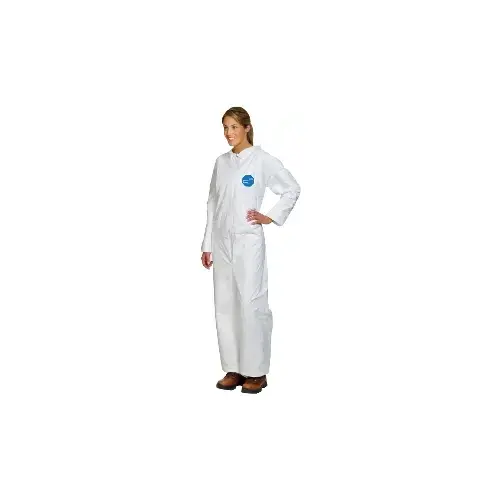 COVERALL TYVEK OPEN W/A COLLAR XL White