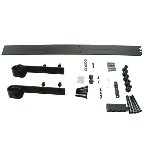 72" Face Mount Barn Door Hardware Kit, Matte Black Finish 72" Face Mount Barn Door Hardware Kit, Matte Black Finish