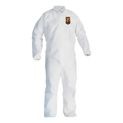 KLEENGUARD A30 Breathable Splash & Particle Protection Coveralls, 4XL, Hood/Boot White - pack of 21 KLEENGUARD A30 Breathable Splash & Particle Protection Coveralls, 4XL, Hood/Boot White - pack of 21
