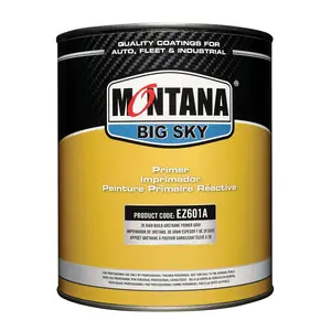 Montana EZ601A-G High-Build Fast Drying Urethane Primer, 1 gal Round Can, Gray, 4:1:1 Mixing