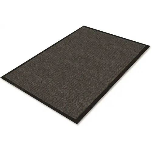 Ribbed Wiper Mat Indoor Use 72" X 48" Charcoal