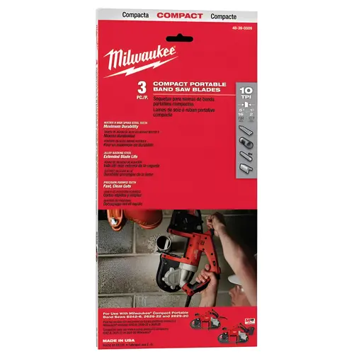 Compact Portable Band Saw Blade, 14 TPI, 1/2 in W x 35-3/8 in L