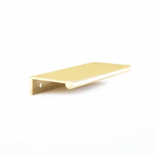 4" Center to Center Baker Edge Pull Unlacquered Brass Finish 4" Center to Center Baker Edge Pull Unlacquered Brass Finish