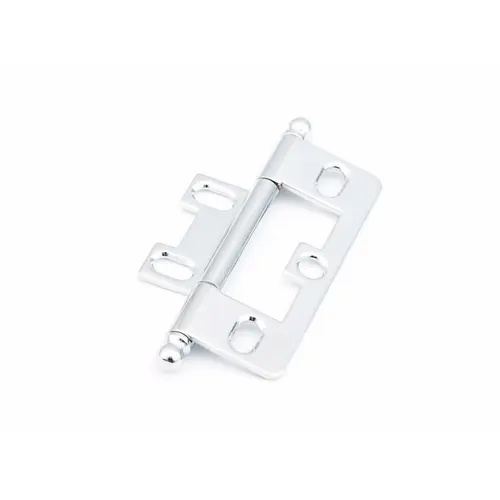 Ball Tip Non-Mortise Cabinet Hinge Bright Chrome Finish