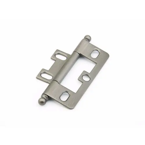 Ball Tip Non-Mortise Cabinet Hinge Antique Nickel Finish Ball Tip Non-Mortise Cabinet Hinge Antique Nickel Finish