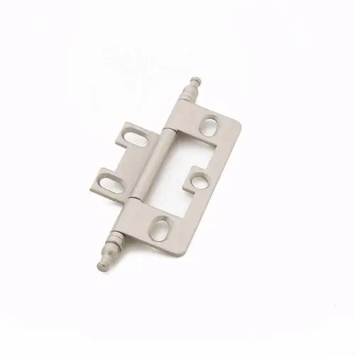 Minaret Tip Non-Mortise Cabinet Hinge Distressed Nickel Finish