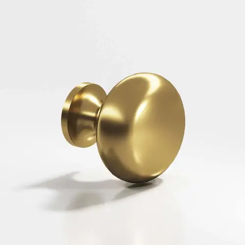 193 Series 1-1/2" Cabinet Knob Satin Brass Finish 193 Series 1-1/2" Cabinet Knob Satin Brass Finish