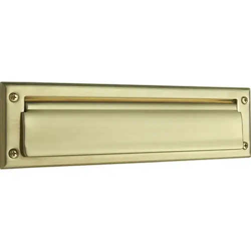 Letter Box Plate Lifetime Satin Brass Finish Letter Box Plate Lifetime Satin Brass Finish
