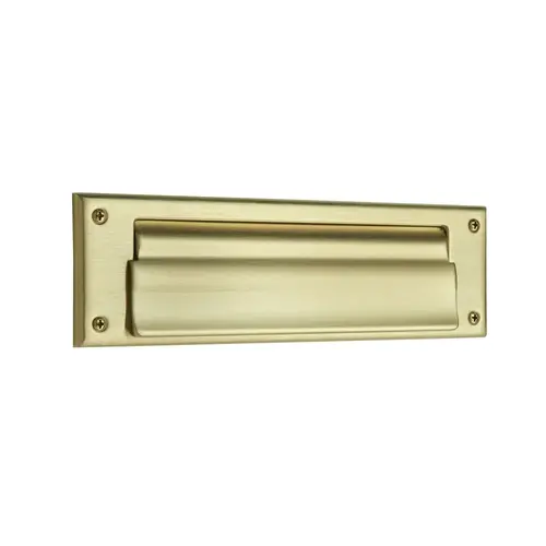 Letter Box Plate Lifetime Satin Brass Finish Letter Box Plate Lifetime Satin Brass Finish