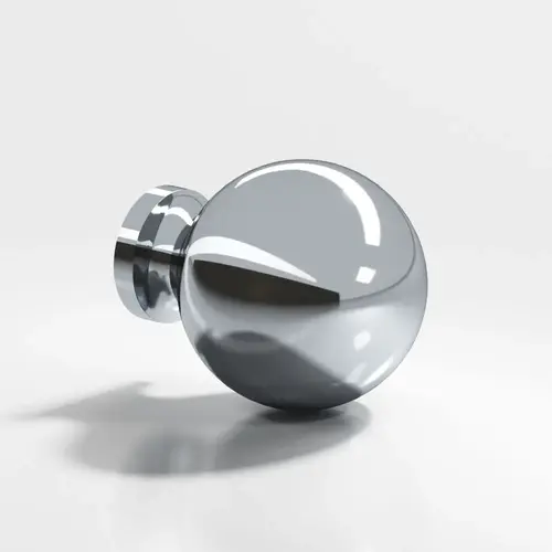 197 Series 1-1/4" Ball Cabinet Knob Polished Chrome Finish 197 Series 1-1/4" Ball Cabinet Knob Polished Chrome Finish