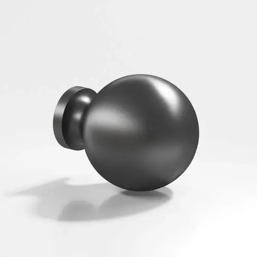 196 Series 1" Cabinet Knob Matte Graphite Finish