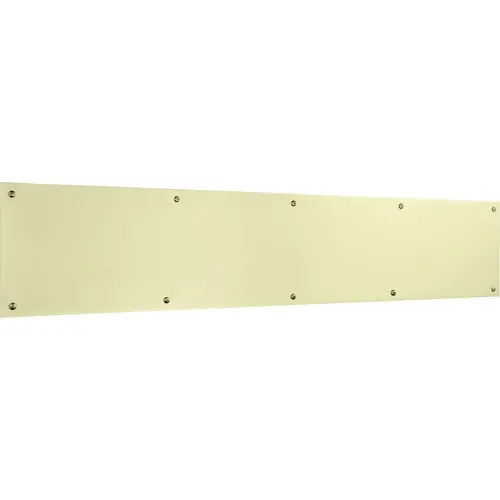 Kick Plate 6" x 30" Lifetime Satin Brass Finish Kick Plate 6" x 30" Lifetime Satin Brass Finish