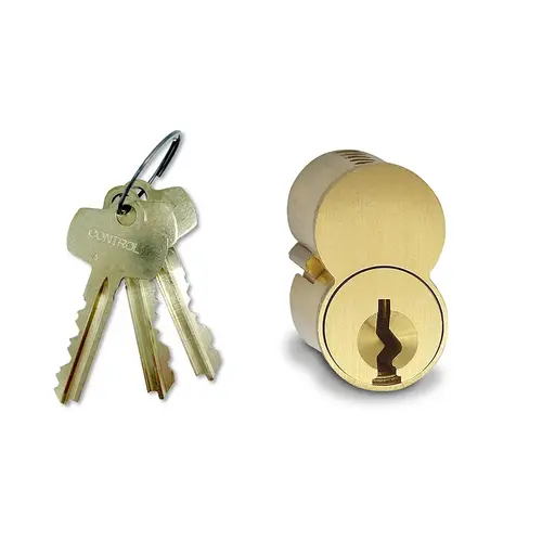 7 Pin SFIC Core with A Keyway Keyed Different with 2 Cut Keys and 1 Control Key Satin Brass Finish 7 Pin SFIC Core with A Keyway Keyed Different with 2 Cut Keys and 1 Control Key Satin Brass Finish