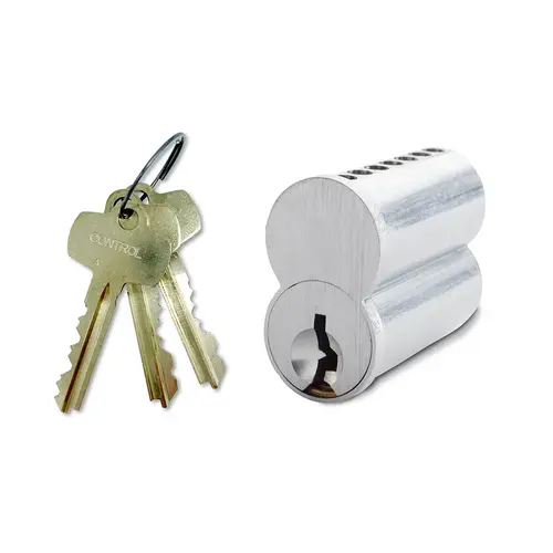7 Pin SFIC Core with A Keyway Keyed Alike with 2 Cut Keys and 1 Control Key Satin Chrome Finish 7 Pin SFIC Core with A Keyway Keyed Alike with 2 Cut Keys and 1 Control Key Satin Chrome Finish