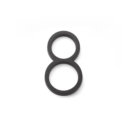 7" Modern # 8 House Number Flat Black Finish 7" Modern # 8 House Number Flat Black Finish