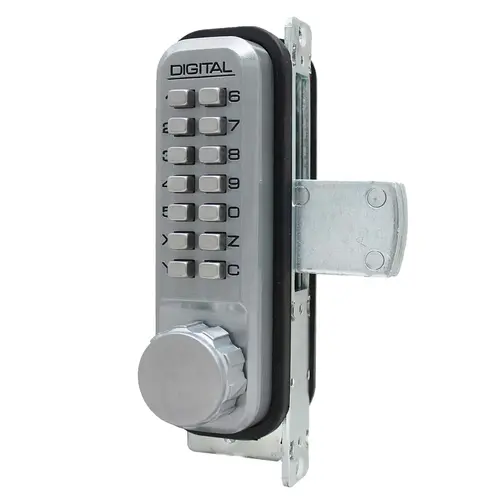 Mechanical Keyless Narrow Stile Deadbolt Lock Satin Chrome Marine Grade Finish Mechanical Keyless Narrow Stile Deadbolt Lock Satin Chrome Marine Grade Finish