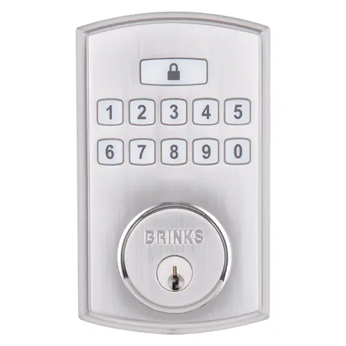 Electronic Keypad Series Deadbolt Lock Satin Nickel Finish