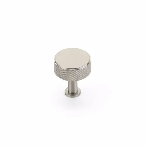 1-1/4" Center to Center Pub House Knurled Cabinet Knob Brushed Nickel Finish 1-1/4" Center to Center Pub House Knurled Cabinet Knob Brushed Nickel Finish