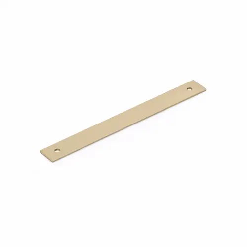6" Center to Center Pub House Backplate for Pull Signature Satin Brass Finish 6" Center to Center Pub House Backplate for Pull Signature Satin Brass Finish
