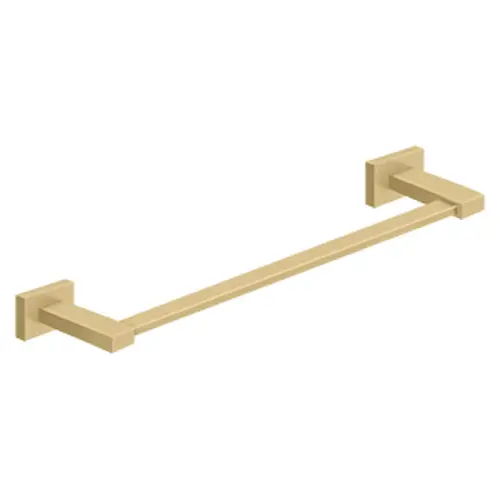 24" Center To Center 55D Series Towel Bar Single Brushed Brass 24" Center To Center 55D Series Towel Bar Single Brushed Brass