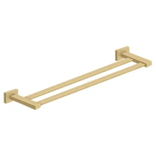 24" Center To Center 55D Series Towel Bar Double Brushed Brass 24" Center To Center 55D Series Towel Bar Double Brushed Brass