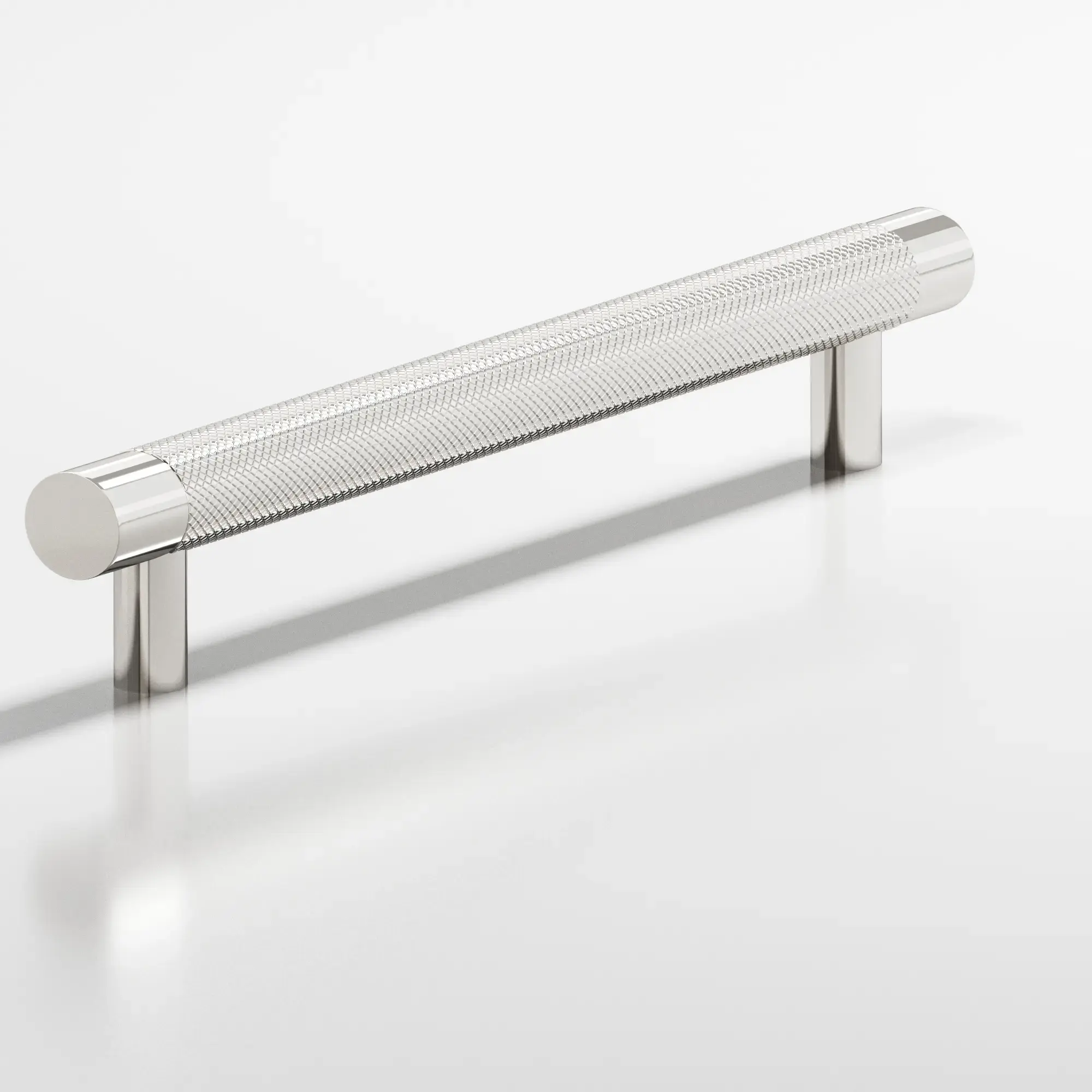 Colonial Bronze 563 Series 5 Center to Center Cabinet Pull with Diamond Knurl Polished Nickel Finish 563514 Colonial Bronze 563 Series 5 Center to Center Cabinet Pull with Diamond Knurl Polished Nickel Finish 563514