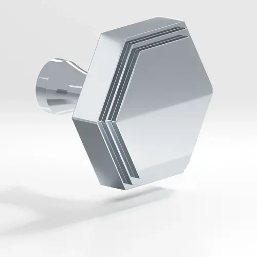 626 Series 1" Hexagon Cabinet Knob Polished Chrome Finish 626 Series 1" Hexagon Cabinet Knob Polished Chrome Finish