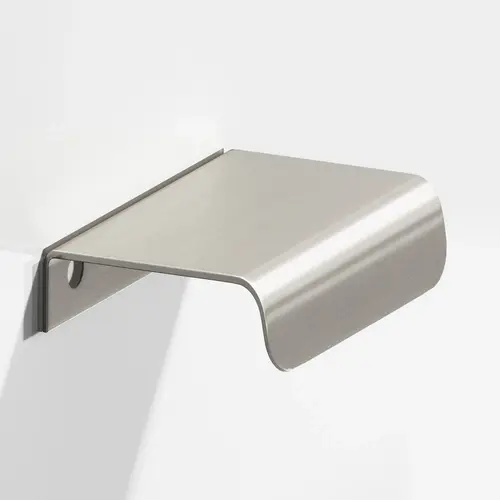 708 Series 1-7/8" Center to Center Edge Cabinet Pull Satin Nickel Finish