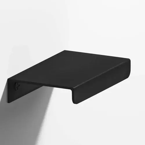 710 Series 8" Center to Center Edge Cabinet Pull Matte Satin Black Finish