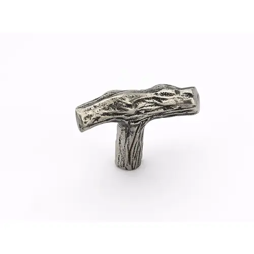 2" Mountain Twig Cabinet Knob Italian Nickel Finish 2" Mountain Twig Cabinet Knob Italian Nickel Finish
