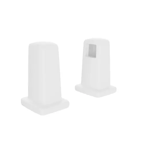 Ceramic Towel Bar Posts, Slip-On Clip Pair