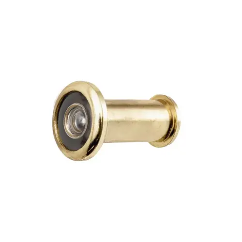 180 Degree Door Viewer for 1-3/8" to 2-1/4" Door Bright Brass Finish