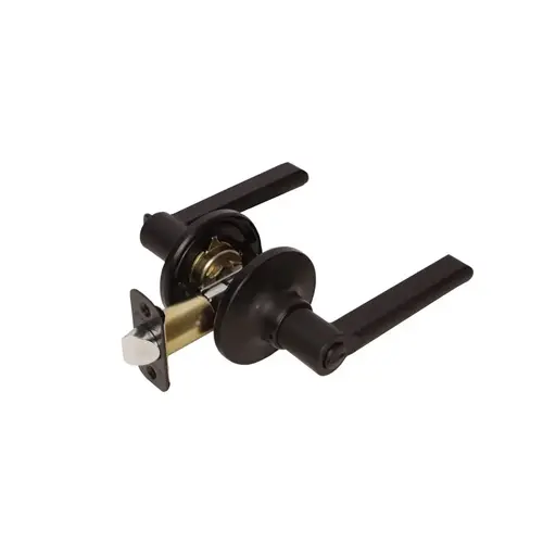 Alto Lever with Round Rose Privacy Lockset Grade 3 Matte Black Finish Alto Lever with Round Rose Privacy Lockset Grade 3 Matte Black Finish