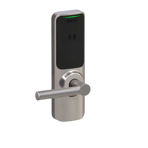 XE360 Series Wireless Mortise Lock, Offline Deadbolt Function with Smart Mobile Reader, Broadway Lever, and 6 Pin C Keyway Satin Nickel Finish XE360 Series Wireless Mortise Lock, Offline Deadbolt Function with Smart Mobile Reader, Broadway Lever, and 6 Pin C Keyway Satin Nickel Finish