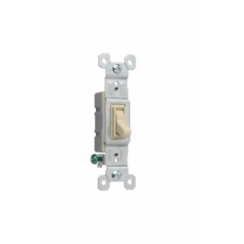 TradeMaster Standard Self-Grounding Switch, 15 A, 120 VAC, Push, Side, Speed Wire Terminal