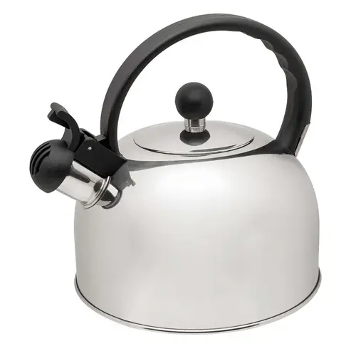 Simon Series Stovetop Whistling Tea Kettle, 2 qt Capacity, Ergonomic Handle, Stainless Steel, Polished Simon Series Stovetop Whistling Tea Kettle, 2 qt Capacity, Ergonomic Handle, Stainless Steel, Polished