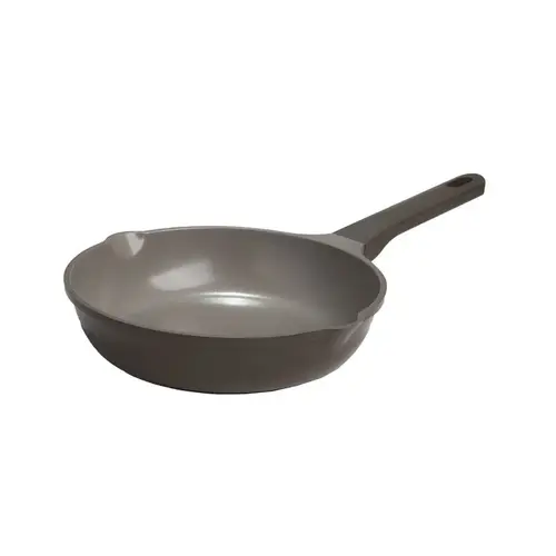 Aria Series Fry Pan, 9-1/2 in Dia, Aluminum Pan, Charcoal Pan, Comfort-Grip, Soft Touch Handle