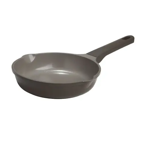 Aria Series Fry Pan, 8 in Dia, Aluminum Pan, Charcoal Pan, Comfort-Grip, Soft Touch Handle
