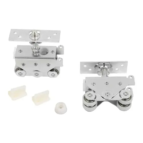 Hardware Track Set, 72 in L Track, Aluminum, For: Heavy-Duty Pocket Door