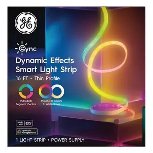 Light Strip, 120 V, 18 W, LED Lamp, 2000 to 7000 K Color Temp