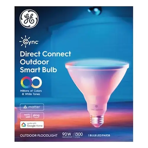Smart Bulb, 15 W, Wi-Fi Connectivity: Yes, Bluetooth, Wi-Fi Control, E26 Medium Lamp Base, LED Lamp