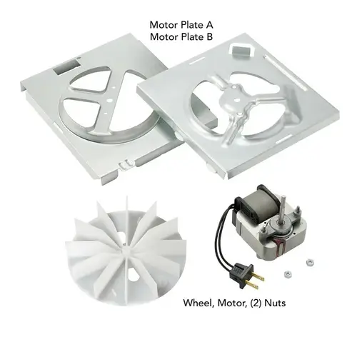 Replacement Motor Kit, 1.5 A, 120 V, For: 70 cfm Bathroom Fans and NuTone 696N Ventilation Fan Replacement Motor Kit, 1.5 A, 120 V, For: 70 cfm Bathroom Fans and NuTone 696N Ventilation Fan