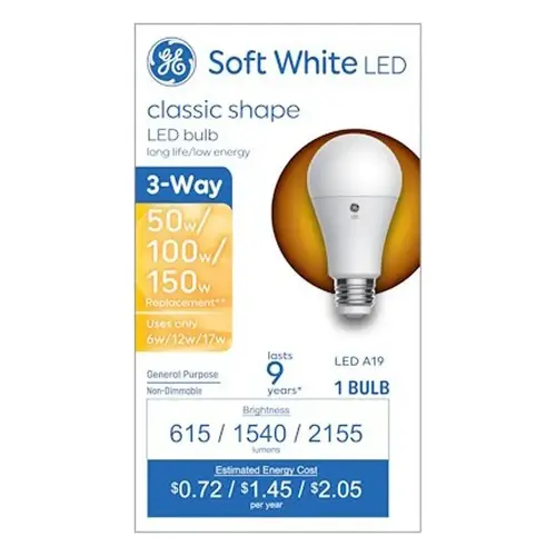 Smart Bulb, 6.2 W, Wi-Fi Connectivity: Yes, Bluetooth, Wi-Fi Control, E26 Medium Lamp Base, LED Lamp