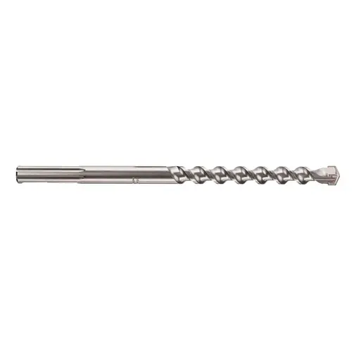 Drill Bit, 3/4 in Dia, 13-1/2 in OAL, Helix Flute, 4-Flute, 45/64 in Dia Shank, SDS Max Shank Silver Drill Bit, 3/4 in Dia, 13-1/2 in OAL, Helix Flute, 4-Flute, 45/64 in Dia Shank, SDS Max Shank Silver