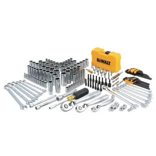 Mechanics Tools Set, 168-pc, 1/4 in, 1/2 in and 3/8 in Drive, 6-point Mechanics Tools Set, 168-pc, 1/4 in, 1/2 in and 3/8 in Drive, 6-point