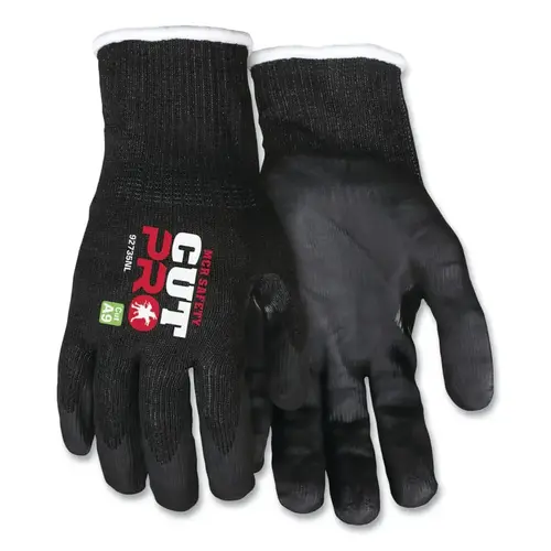 Cut, Puncture & Abrasive-Resistant Gloves: Size L, ANSI Cut A9, ANSI Puncture 5, Nitrile, HPPE Black Pair - pack of 12 Cut, Puncture & Abrasive-Resistant Gloves: Size L, ANSI Cut A9, ANSI Puncture 5, Nitrile, HPPE Black Pair - pack of 12