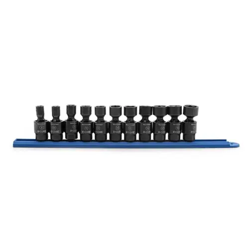 11 Pc. 6 Point Standard X-Core Pinless Universal Impact Metric Socket Sets, 1/2